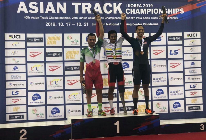  محمدی بر سکوی دوم دوچرخه سواری قهرمانی آسیا