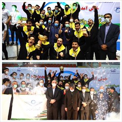 مراسم اختتامیه لیگ برتر واترپلو با حضور علی‌نژاد و سعیدی