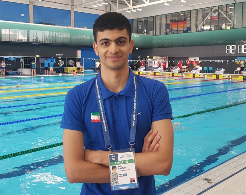 بالسینی رکورد ۲۰۰ متر پروانه ایران را شکست و به المپیک نزدیک شد