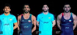 سه نماینده ایران به فینال کشتی آزاد قهرمانی آسیا رسیدند