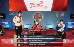 رکوردشکنی روح‌الله رستمی و کسب مدال طلا در جام جهانی پاراوزنه‌برداری 
