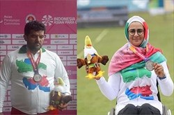 زهرا نعمتی و نورمحمد آرخی پرچمداران کاروان پارالمپیک شدند