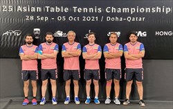 پنجمی ایران در تنیس روی میز قهرمانی آسیا