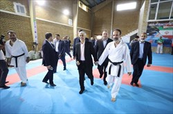 حضور کیومرث هاشمی و خسروی‌وفا در اردوی تیم‌های ملی کاراته