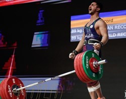 وزنه‌بردار ایرانی قهرمان دسته ۸۹ کیلوگرم آسیا شد