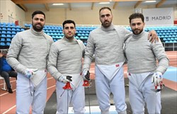 سابر تیمی ایران در آسیا نقره ای شد